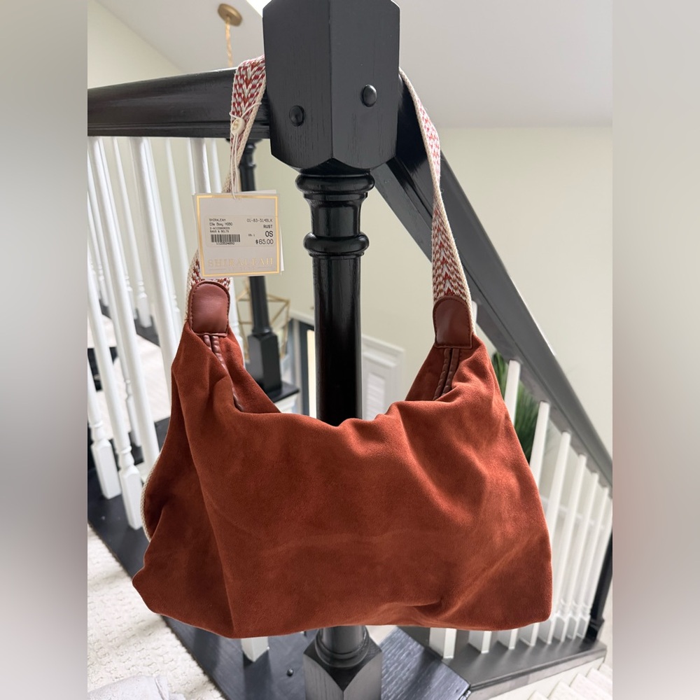 Shiraleah Rust Ellie Boxy Hobo Bag